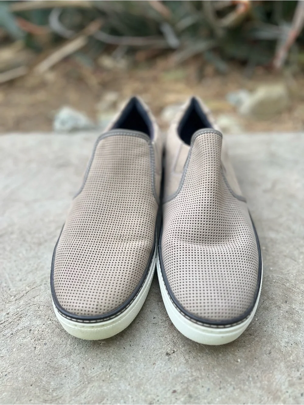 DR. SCHOLL’S | Men's Perforated Slip-On Loafers in Taupe 10